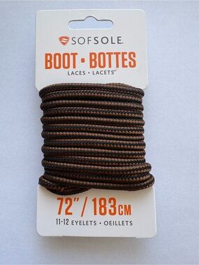Sof Sole Ployester Shoe and Boot Laces- durable replacement hiking shoelaces